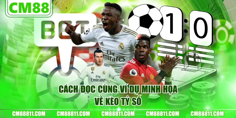Cách đọc cùng ví dụ minh họa về kèo tỷ số